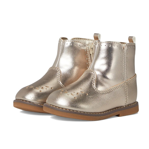 Stride Rite Girl's SR Stella Boot Size 13 Toddler Shoes Gold NIB - Picture 1 of 11